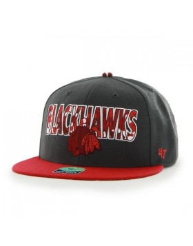 BRAND 47 Chicago Blackhawks Snapback Cap,Hat,Clothing,Head Wear,Flat Cap