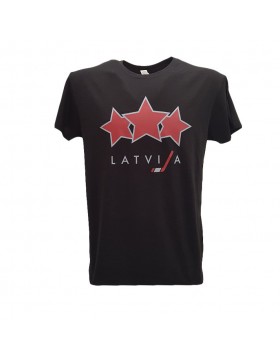 HOKEJAM.LV Senior Three Star Latvia T-Shirt